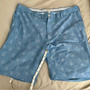 Peter Millar Blue Leaf Print Men's Shorts size 38